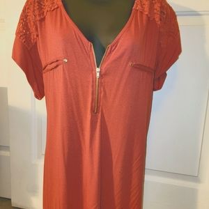 Women's rust colored blouse